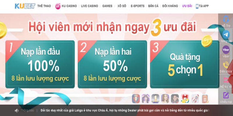 Tặng ngay 100% dành cho game thủ ở lần nạp tiền đầu tiên