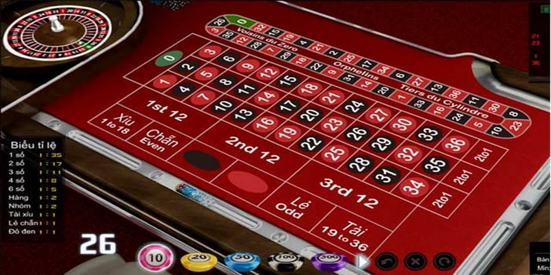 Nhanh chóng vào sảnh chơi và thực hiện đặt cược Roulette Ku3933